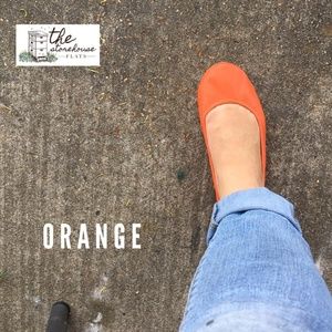 Orange Size 9 all Leather